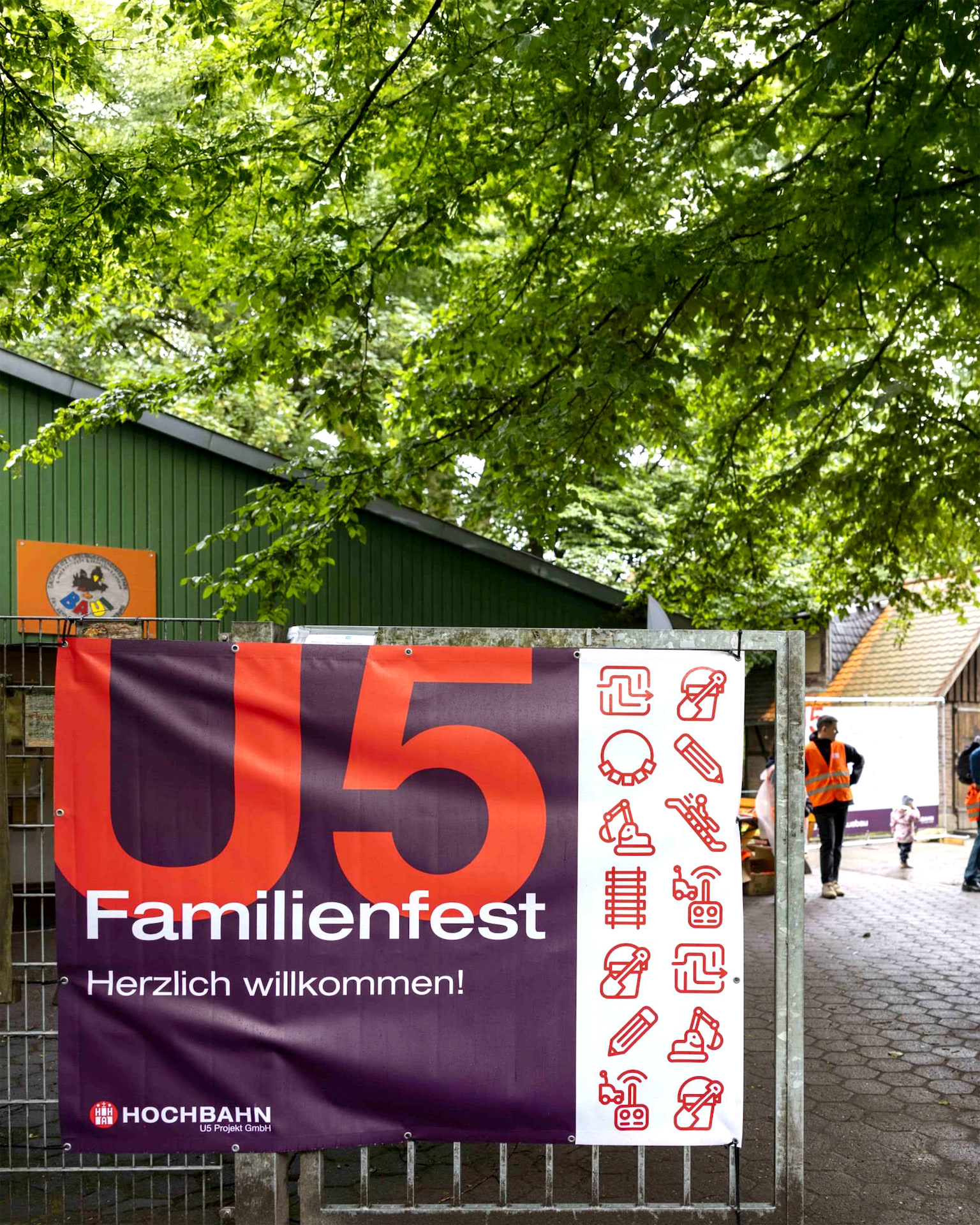 Hochbahn U5-Familienfest Eingangsbanner