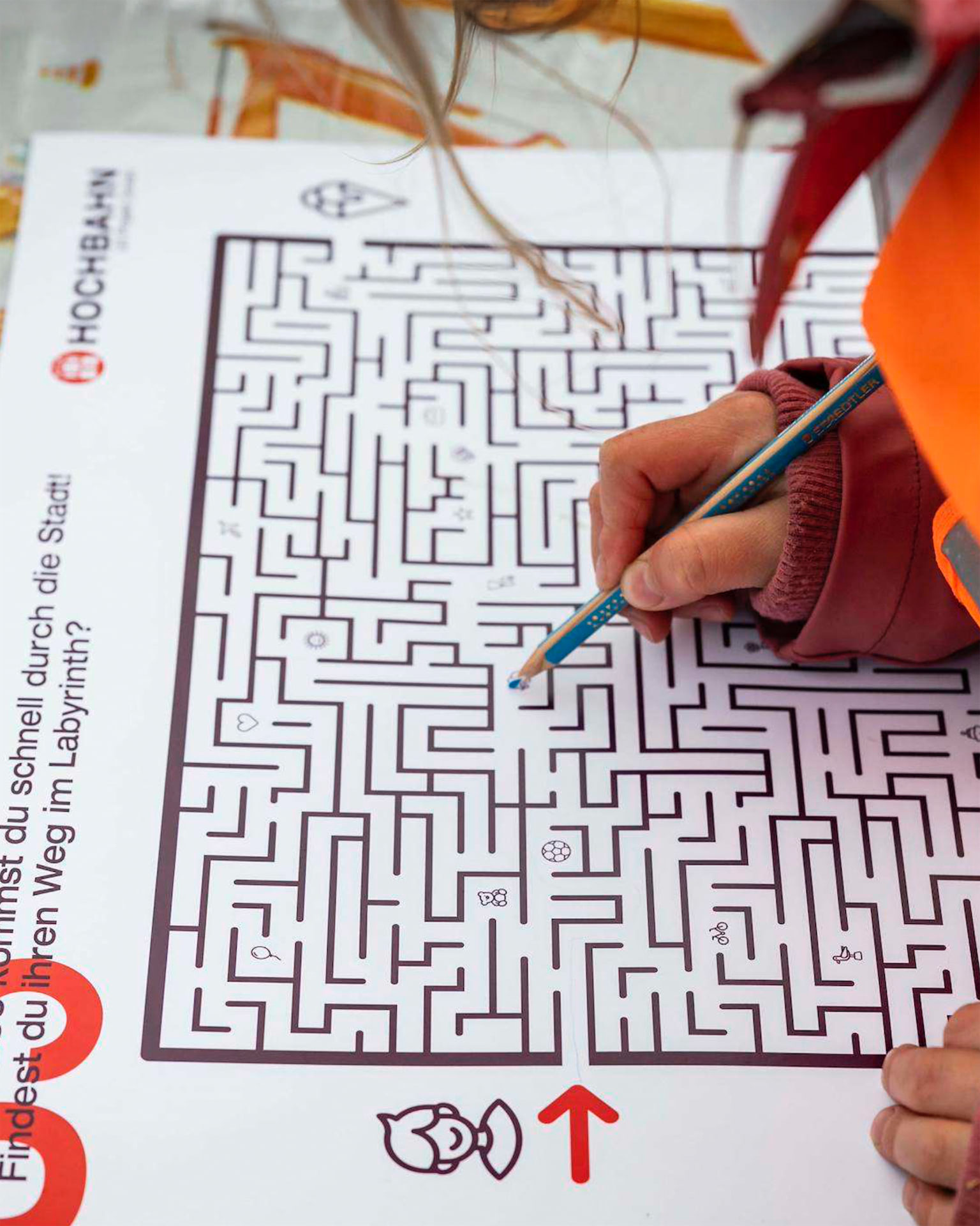 Hochbahn U5-Familienfest Labyrinth-Spielbogen