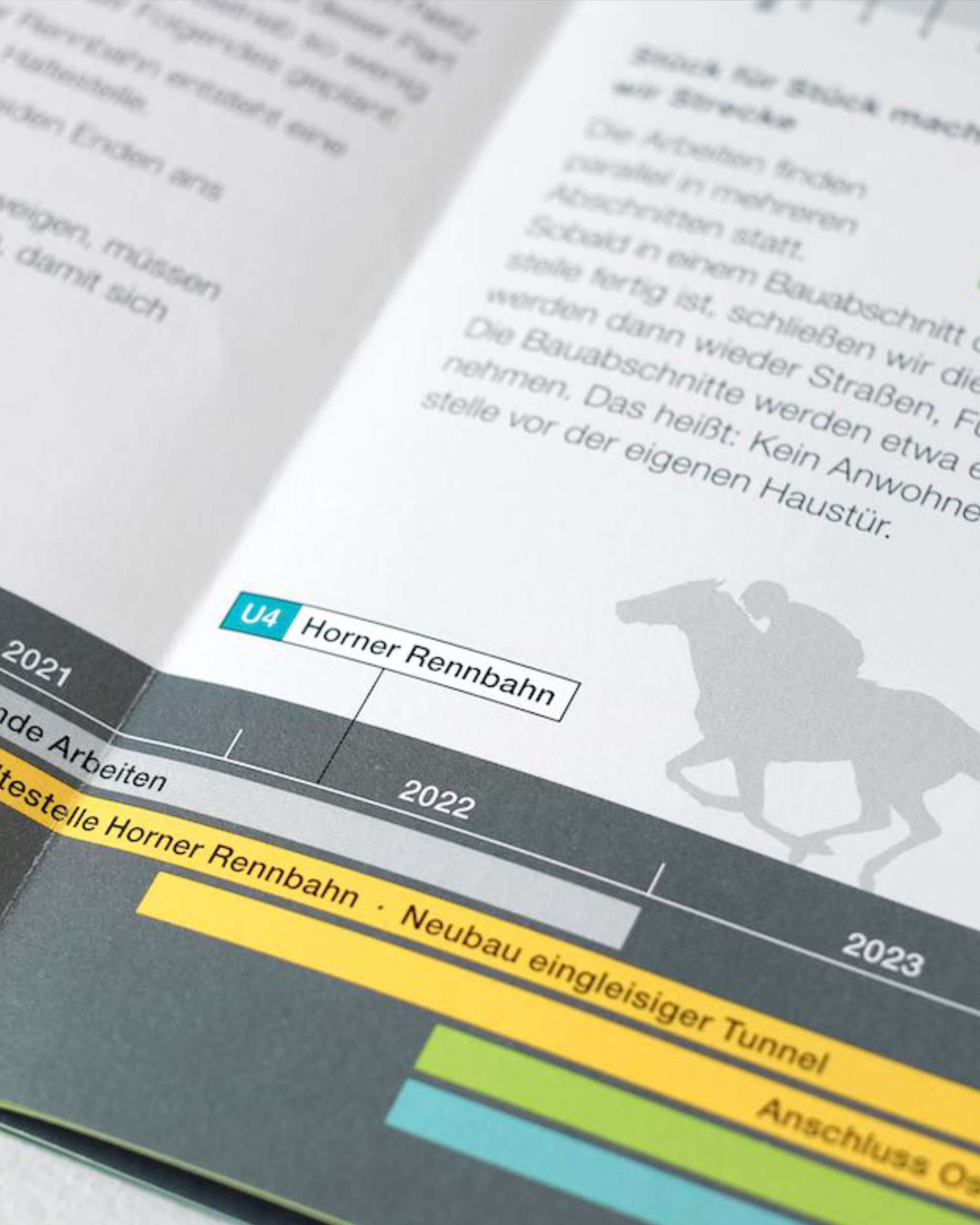 Hochbahn Hamburg Flyer Detail Bauzeitenplan