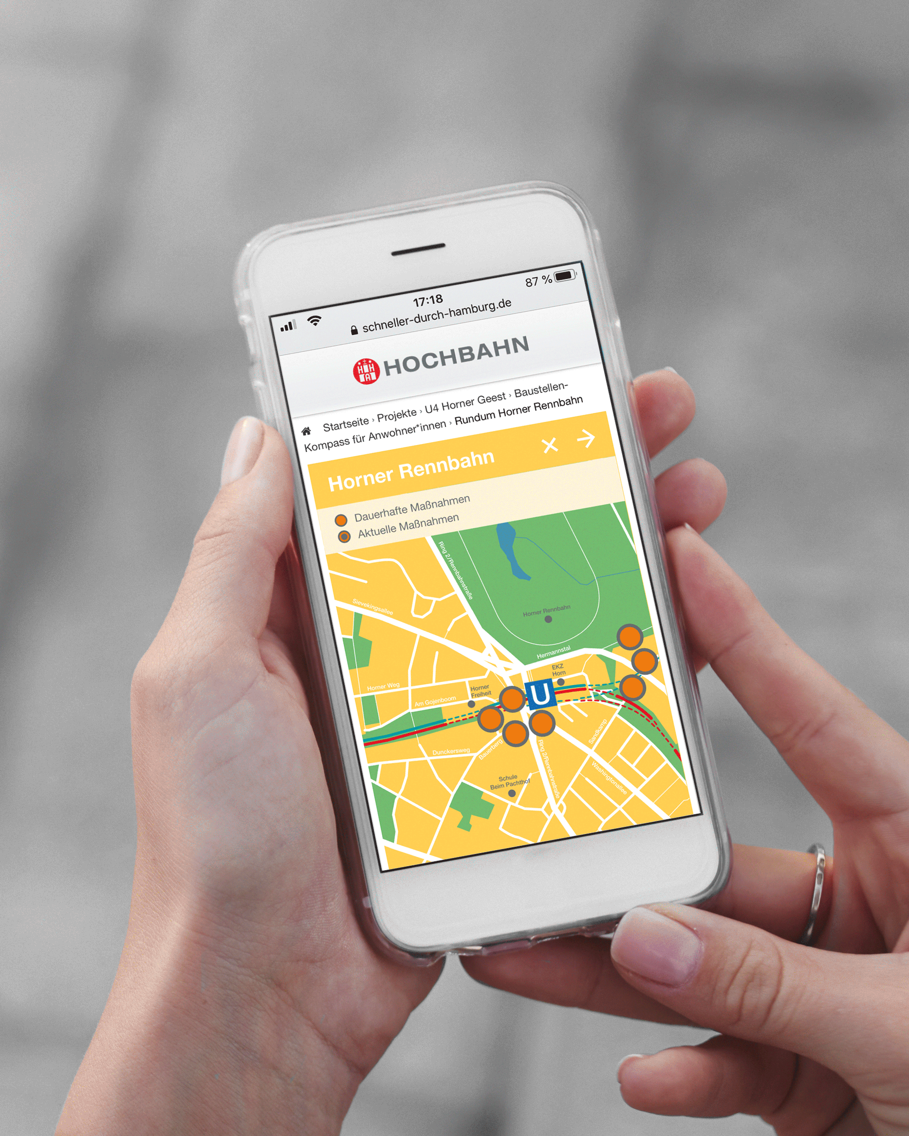 Hochbahn Hamburg Website