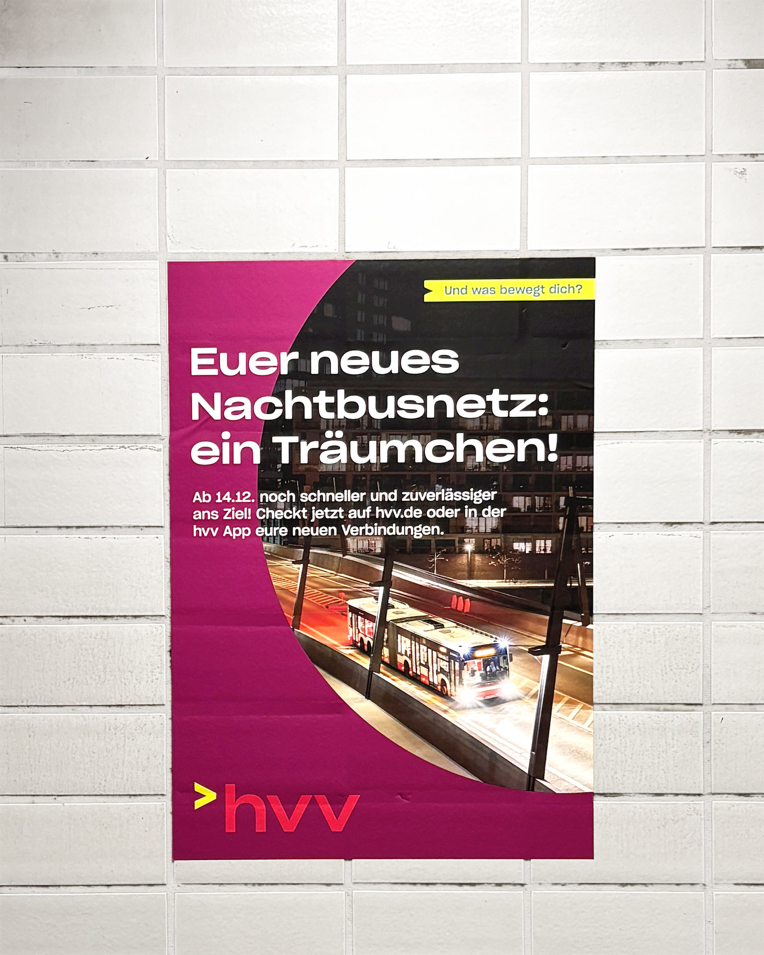 Plakat Nachtbusnetz hvv
