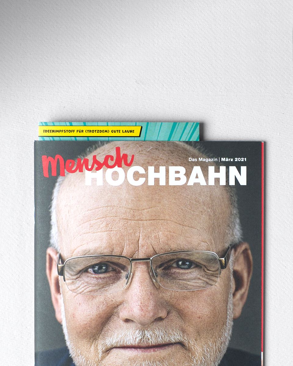 Einleger für das Mitarbeitermagazin Hamburger Hochbahn AG
